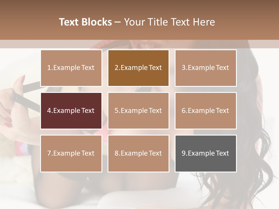 Girl American PowerPoint Template