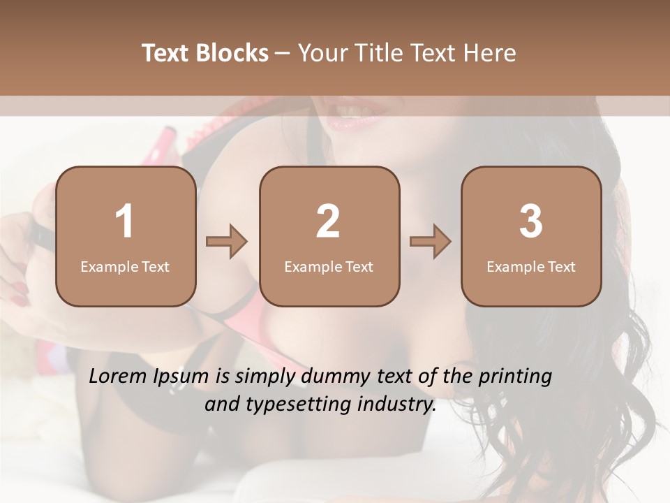 Girl American PowerPoint Template