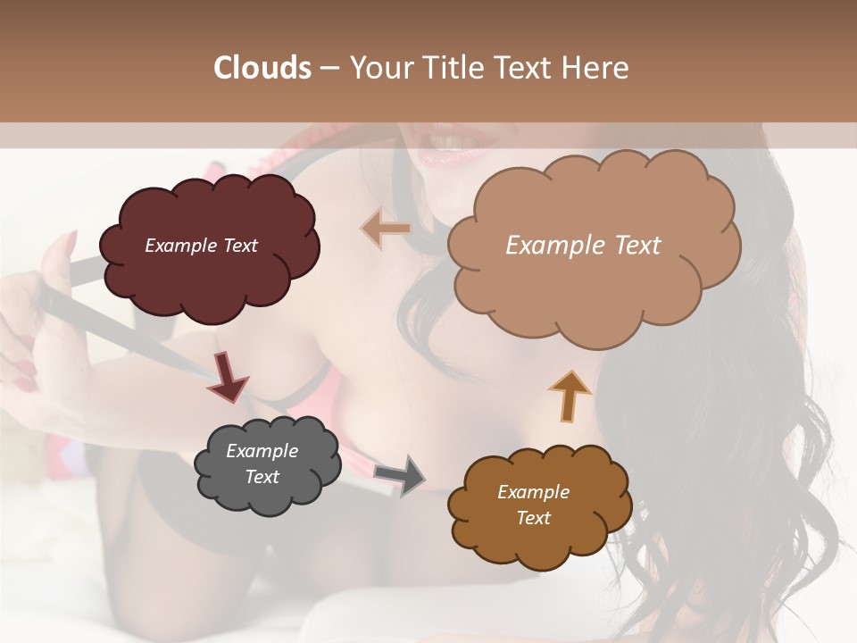 Girl American PowerPoint Template