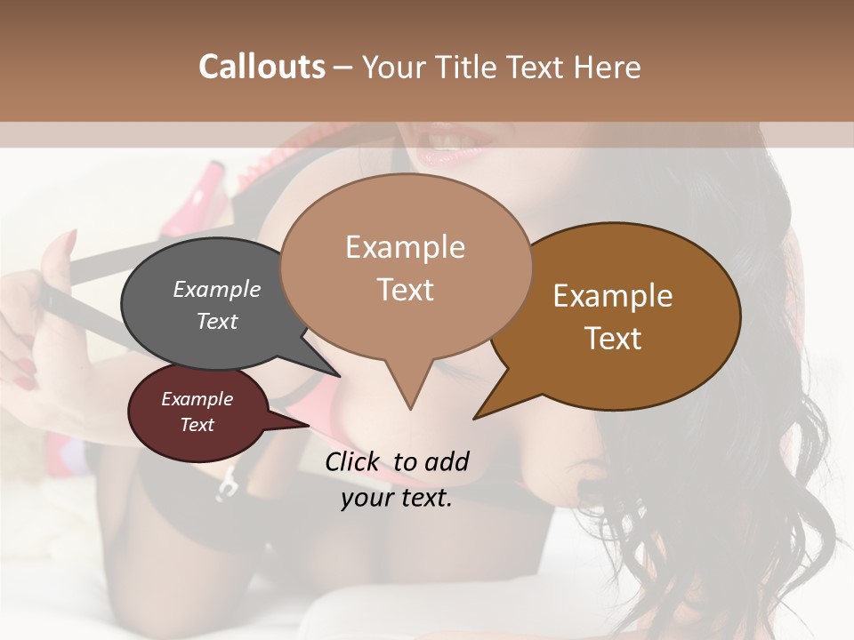 Girl American PowerPoint Template