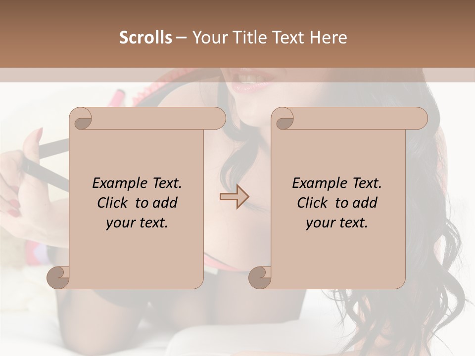 Girl American PowerPoint Template