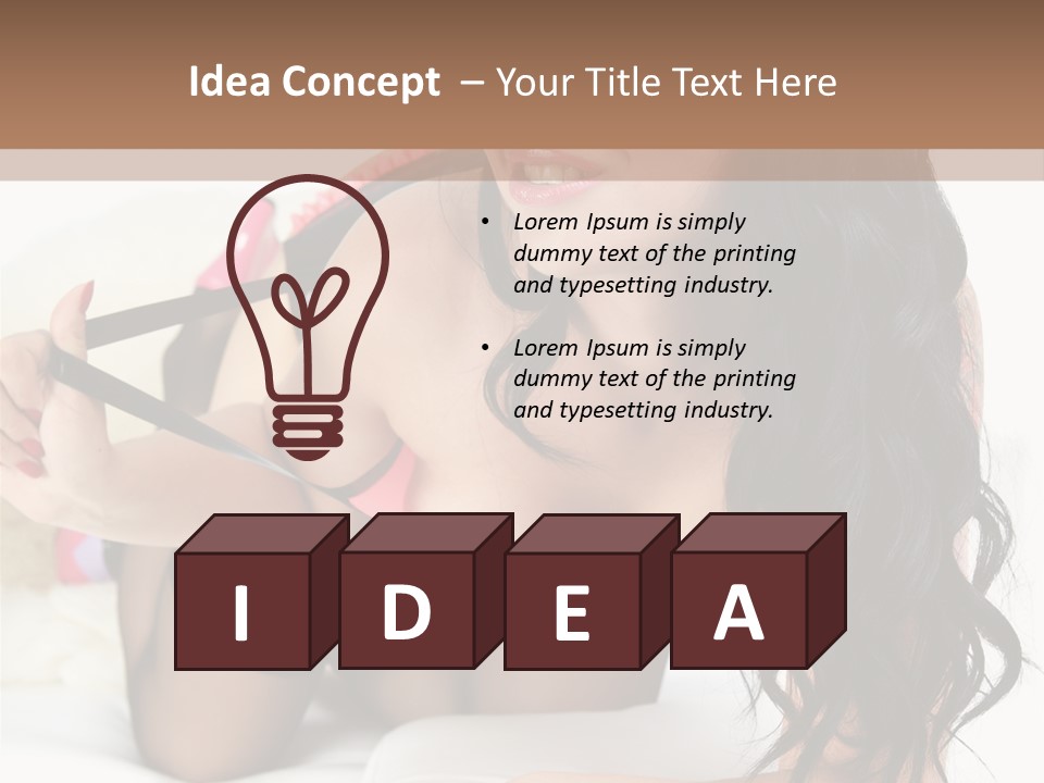 Girl American PowerPoint Template