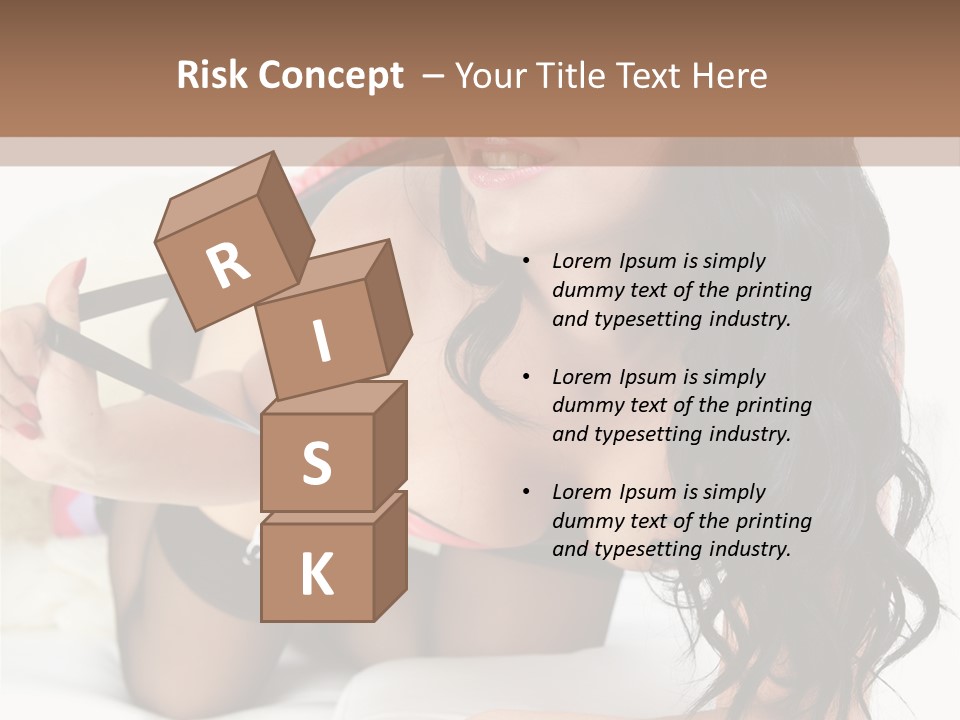 Girl American PowerPoint Template