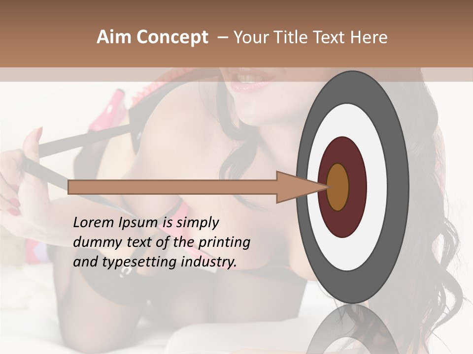 Girl American PowerPoint Template