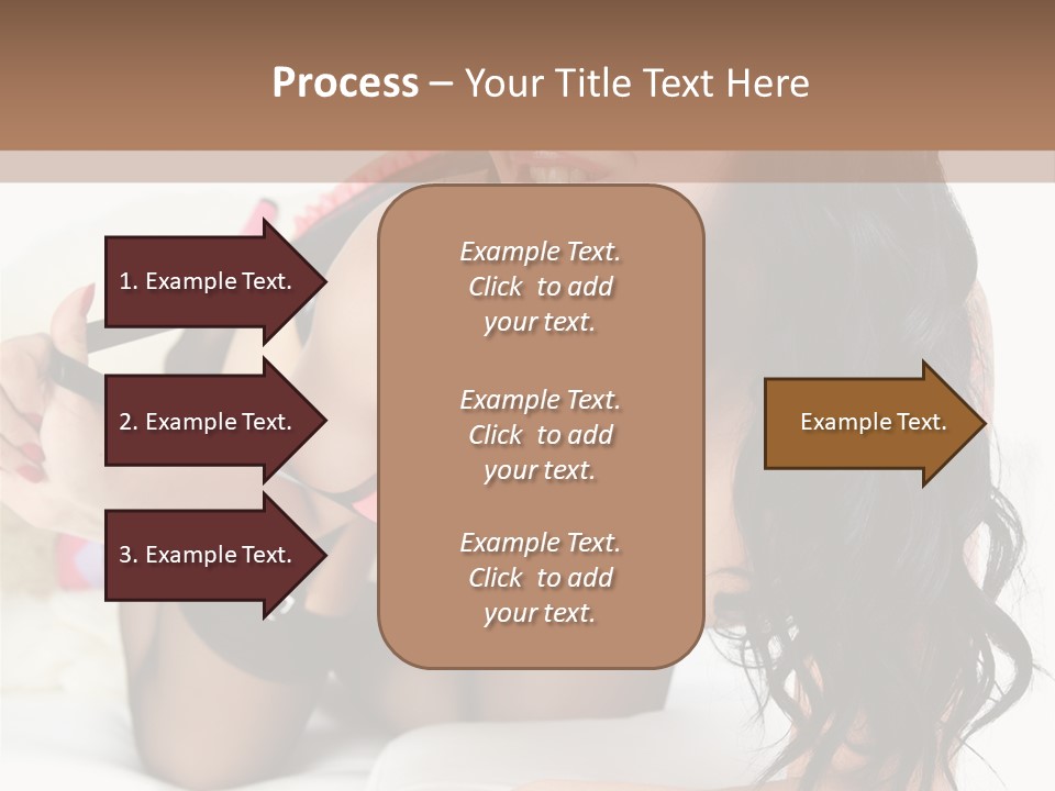 Girl American PowerPoint Template