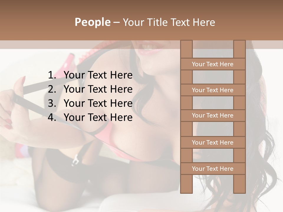 Girl American PowerPoint Template