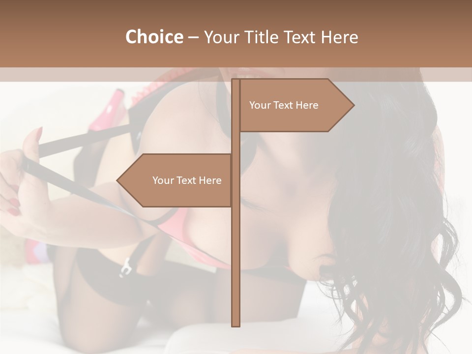 Girl American PowerPoint Template