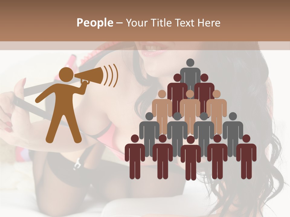 Girl American PowerPoint Template