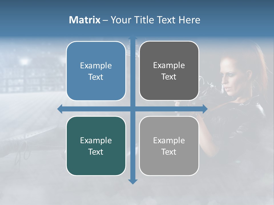 Girls Holding Guns PowerPoint Template