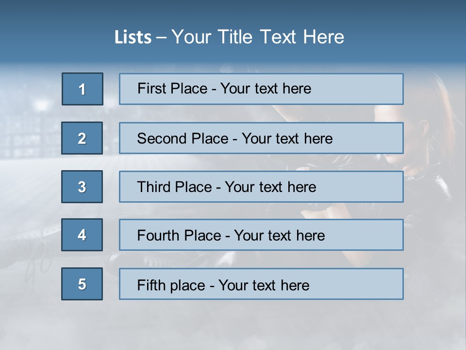 Girls Holding Guns PowerPoint Template