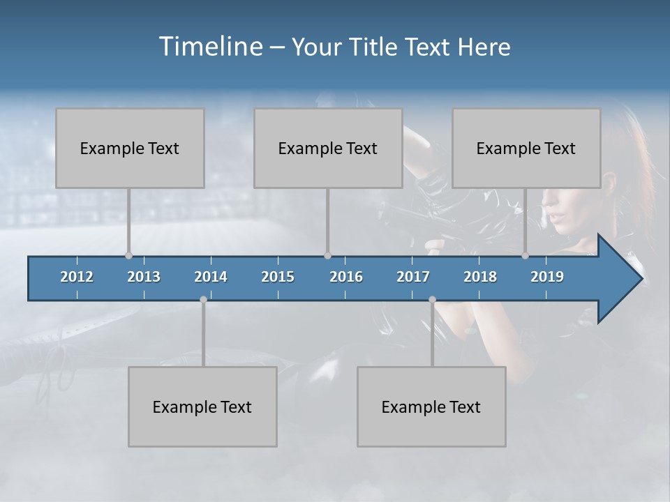 Girls Holding Guns PowerPoint Template