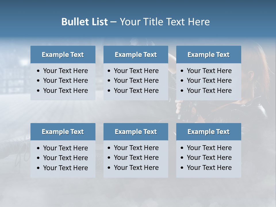 Girls Holding Guns PowerPoint Template