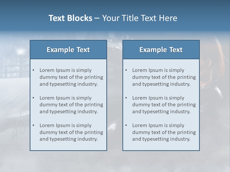 Girls Holding Guns PowerPoint Template