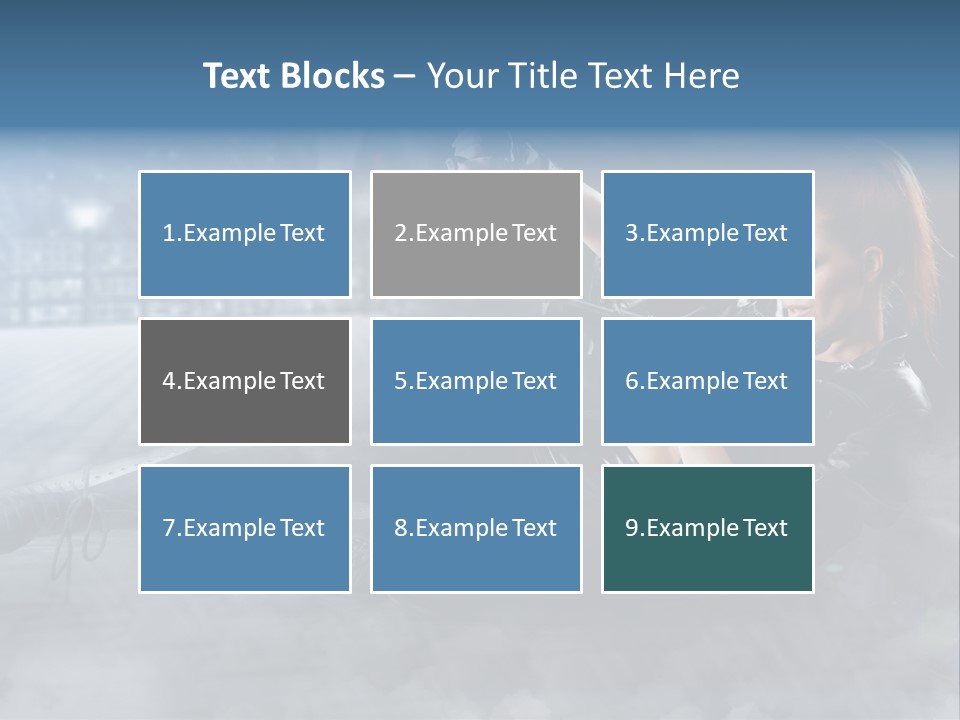 Girls Holding Guns PowerPoint Template