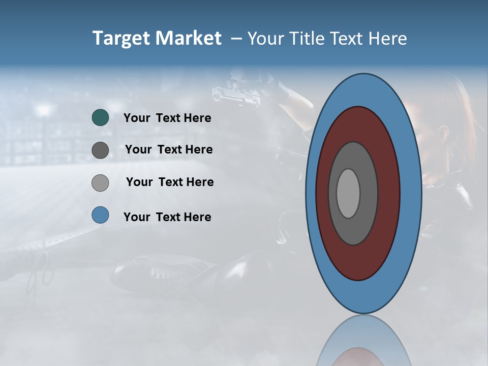 Girls Holding Guns PowerPoint Template