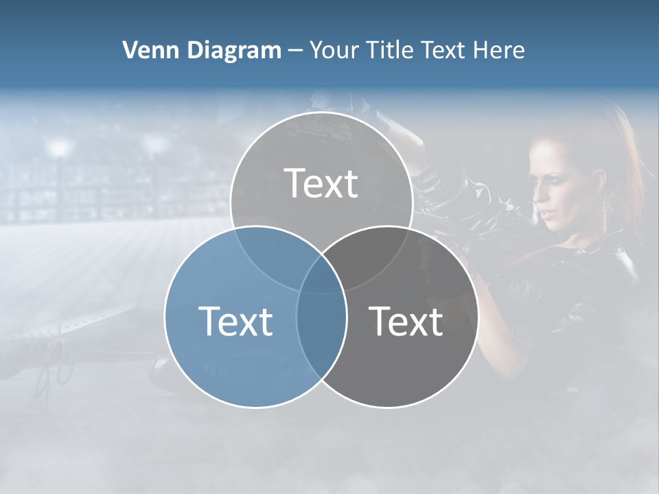 Girls Holding Guns PowerPoint Template