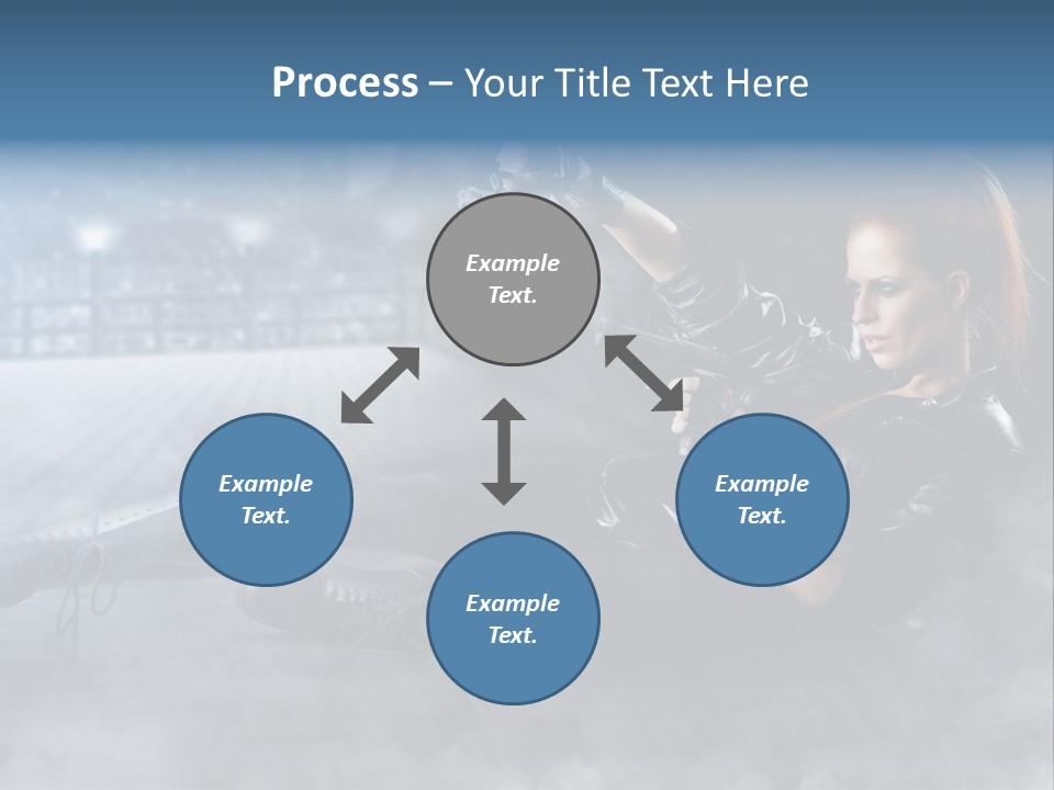 Girls Holding Guns PowerPoint Template