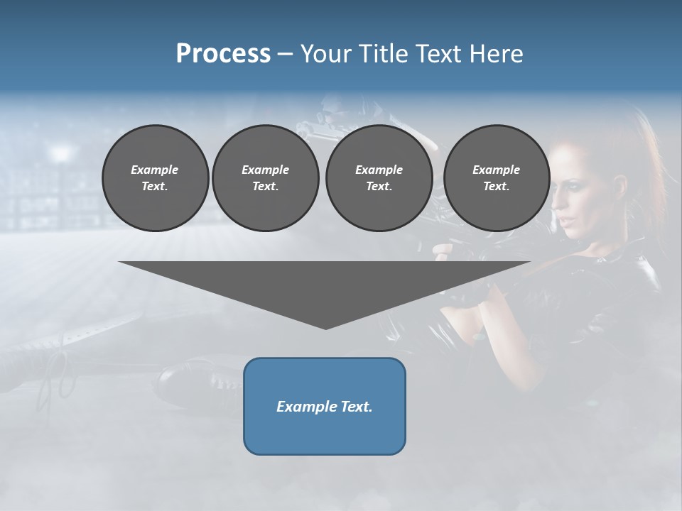 Girls Holding Guns PowerPoint Template