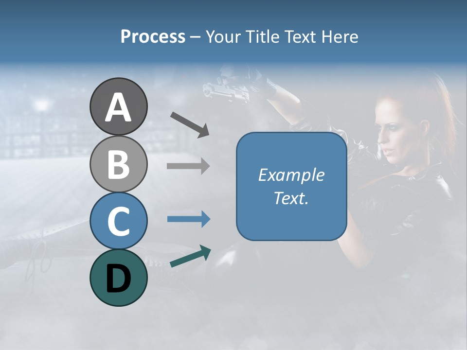 Girls Holding Guns PowerPoint Template