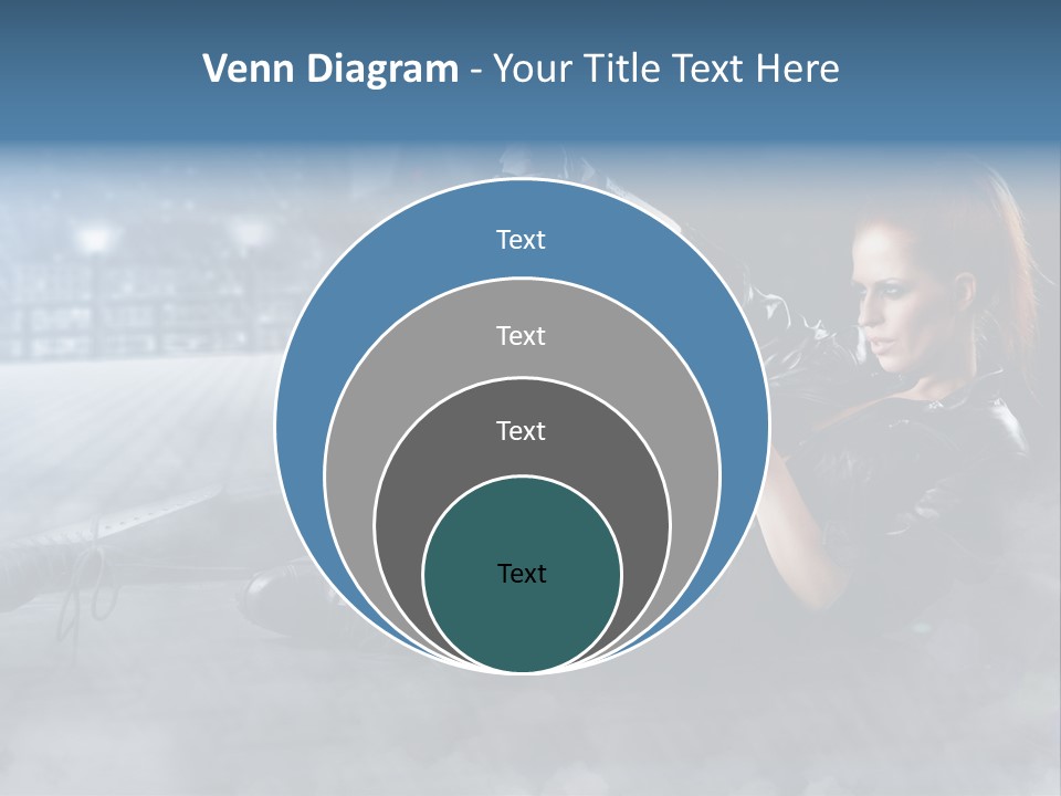 Girls Holding Guns PowerPoint Template