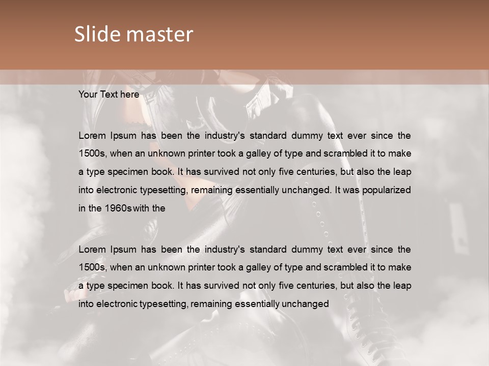 Gun N Girl PowerPoint Template