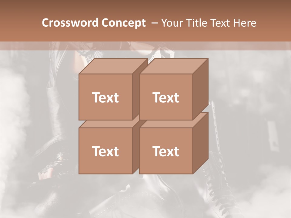 Gun N Girl PowerPoint Template