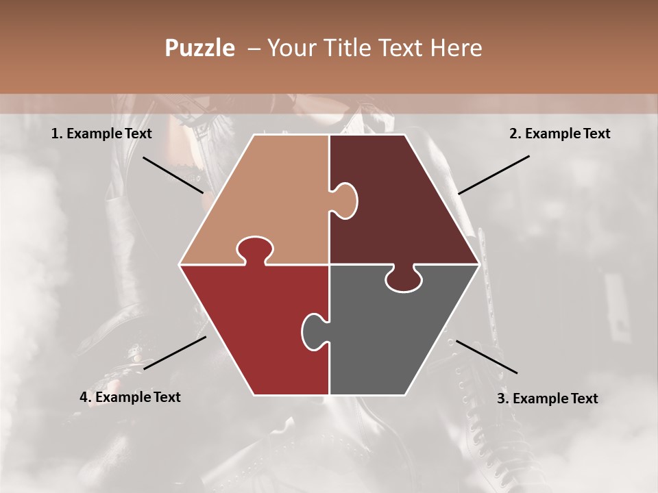 Gun N Girl PowerPoint Template