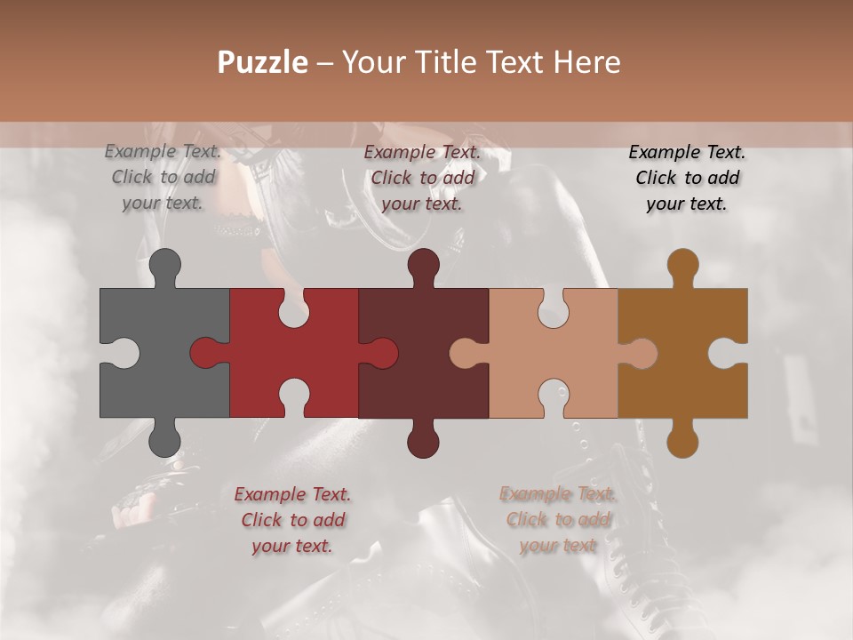 Gun N Girl PowerPoint Template