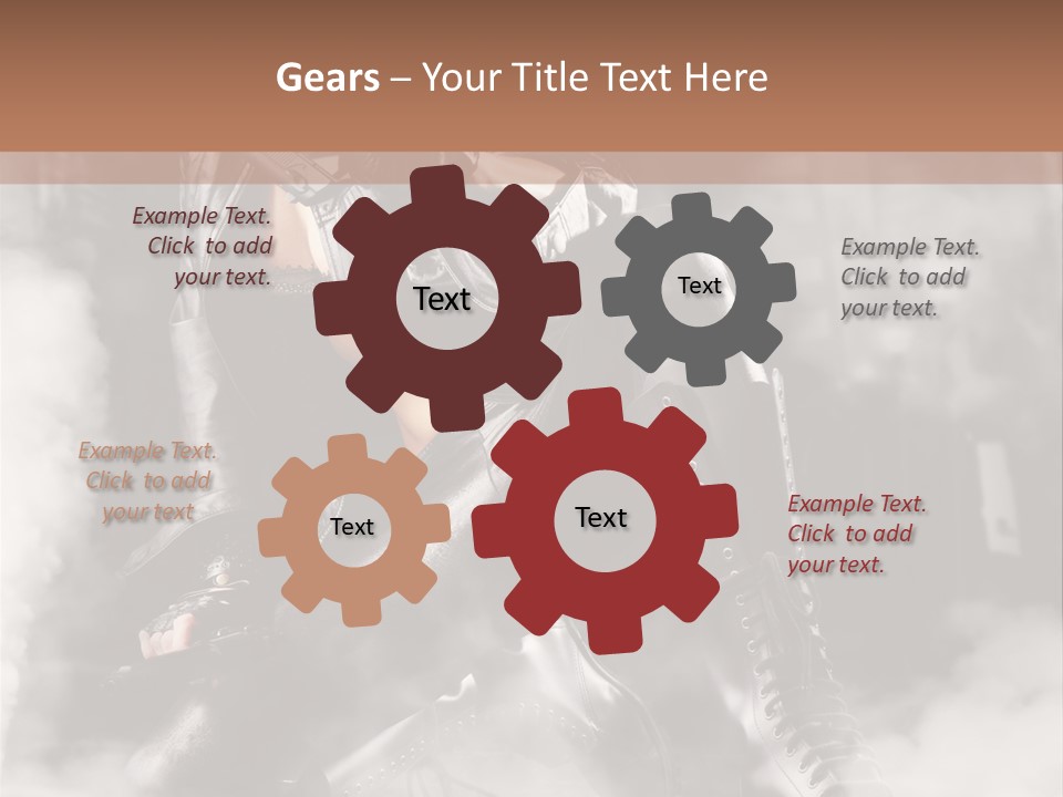 Gun N Girl PowerPoint Template