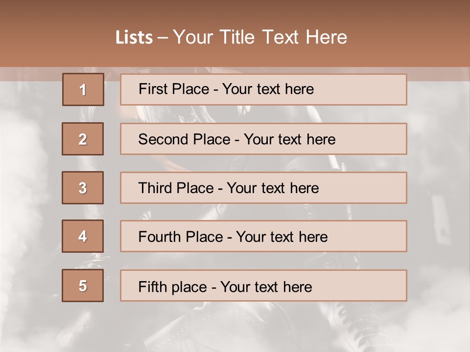 Gun N Girl PowerPoint Template