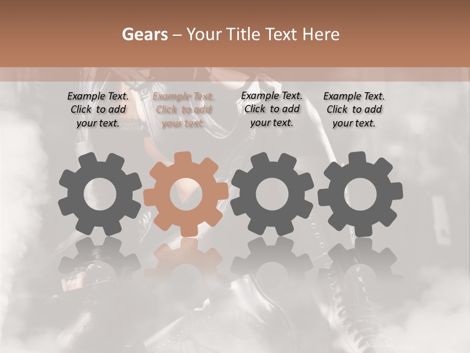 Gun N Girl PowerPoint Template