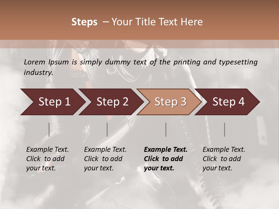 Gun N Girl PowerPoint Template