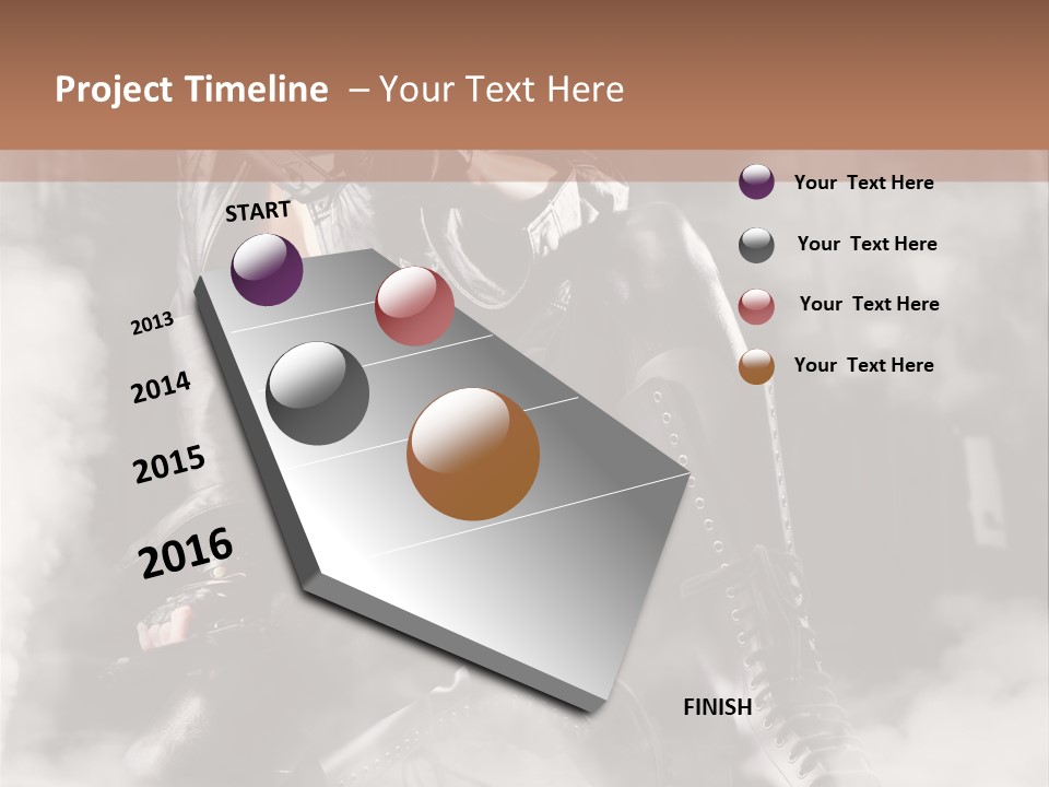 Gun N Girl PowerPoint Template