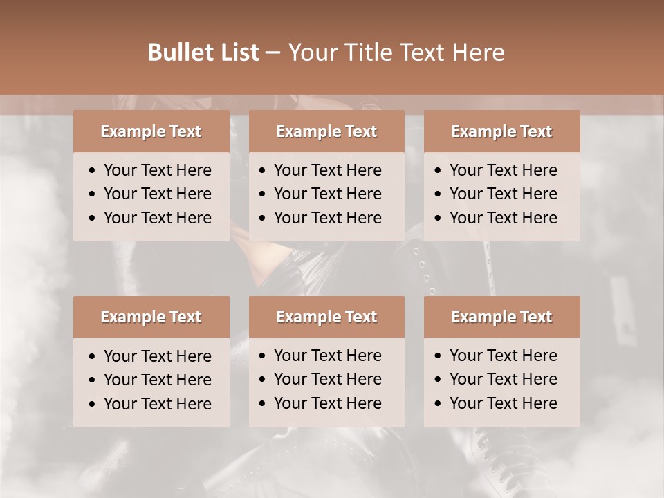 Gun N Girl PowerPoint Template