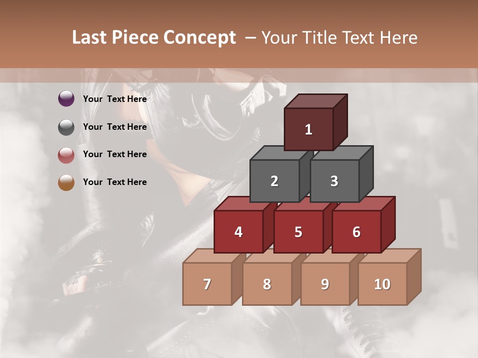 Gun N Girl PowerPoint Template