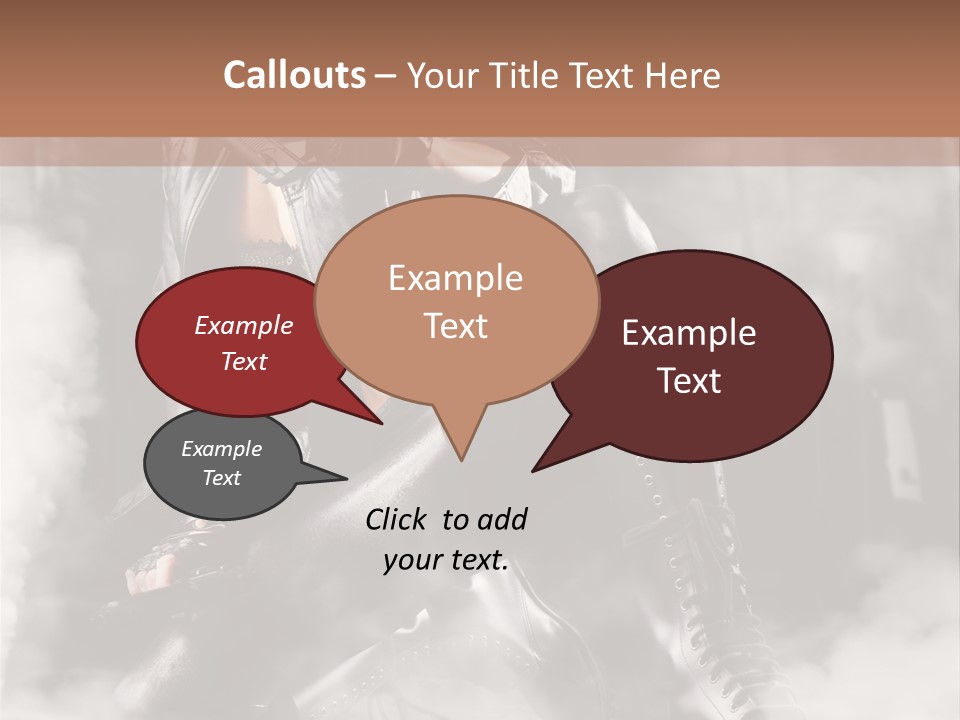 Gun N Girl PowerPoint Template