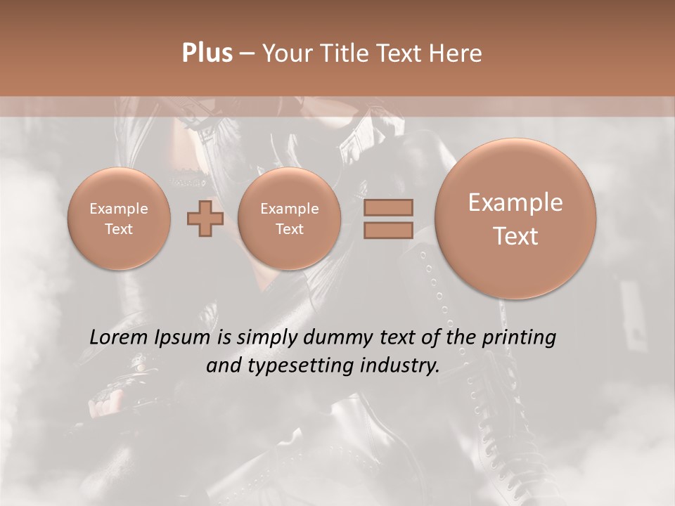 Gun N Girl PowerPoint Template