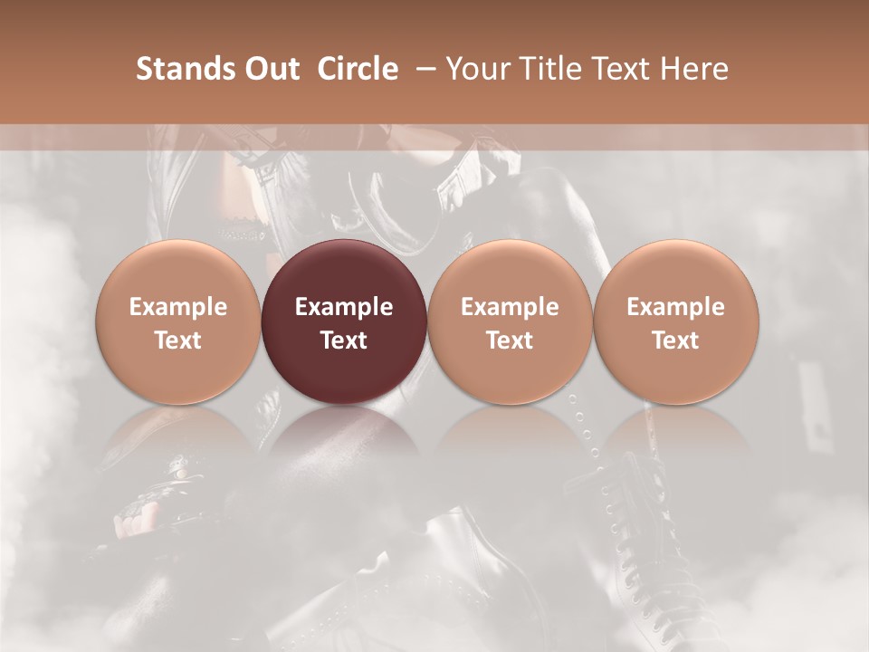 Gun N Girl PowerPoint Template