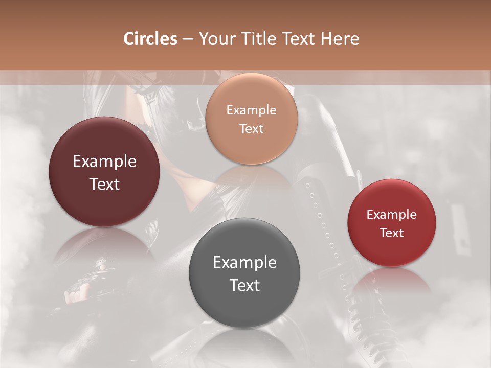 Gun N Girl PowerPoint Template