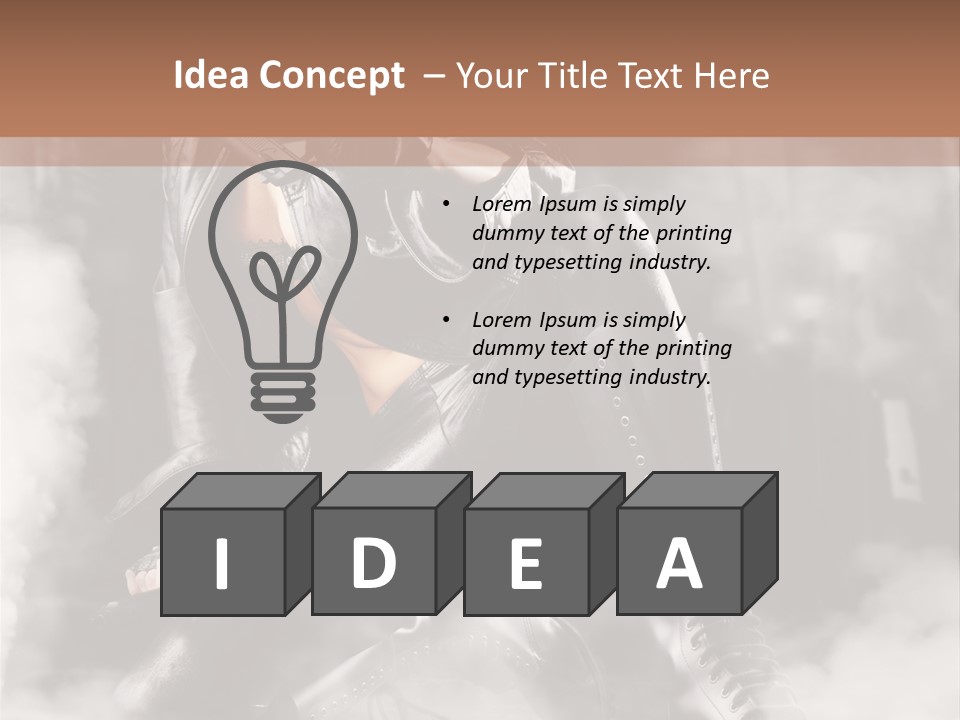 Gun N Girl PowerPoint Template