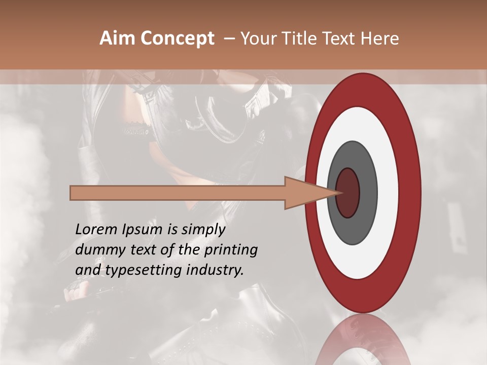 Gun N Girl PowerPoint Template