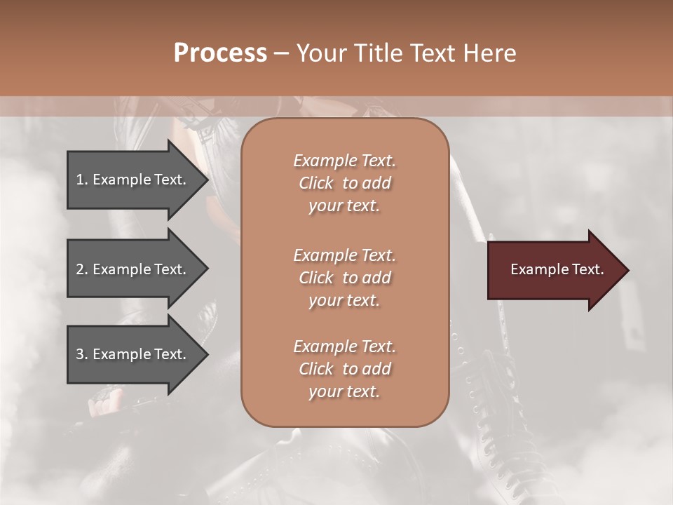 Gun N Girl PowerPoint Template