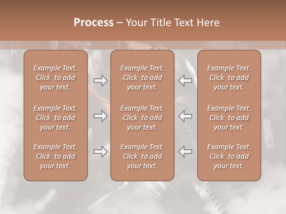 Gun N Girl PowerPoint Template