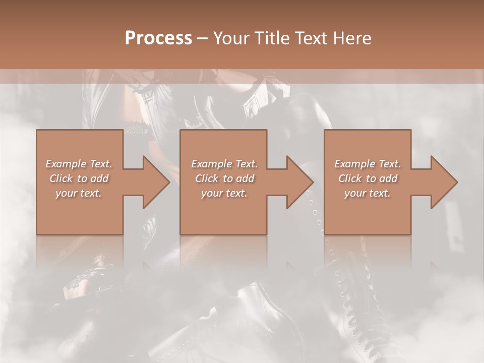 Gun N Girl PowerPoint Template