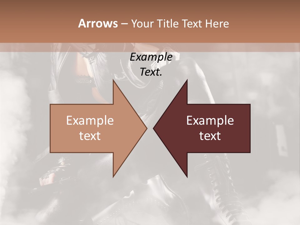 Gun N Girl PowerPoint Template