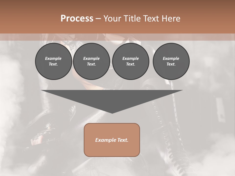 Gun N Girl PowerPoint Template