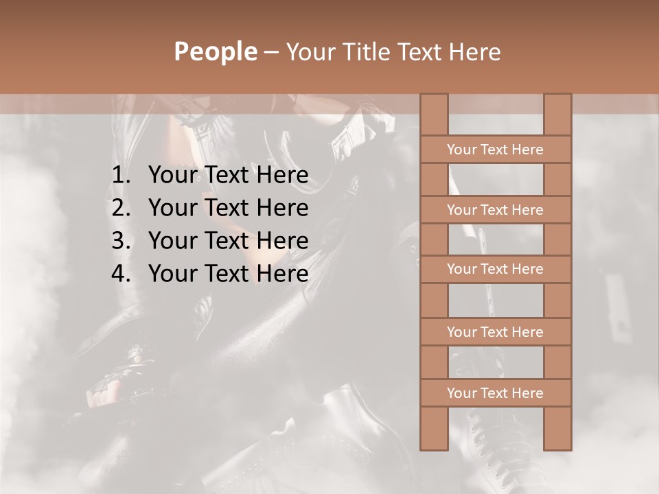 Gun N Girl PowerPoint Template