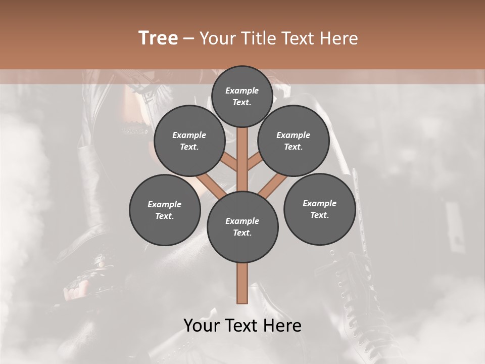 Gun N Girl PowerPoint Template