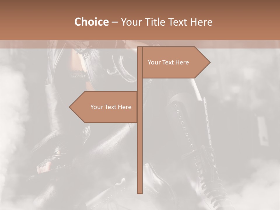 Gun N Girl PowerPoint Template