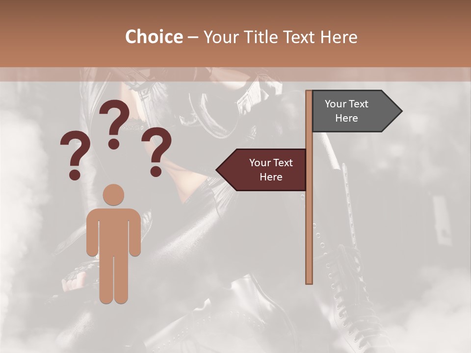 Gun N Girl PowerPoint Template